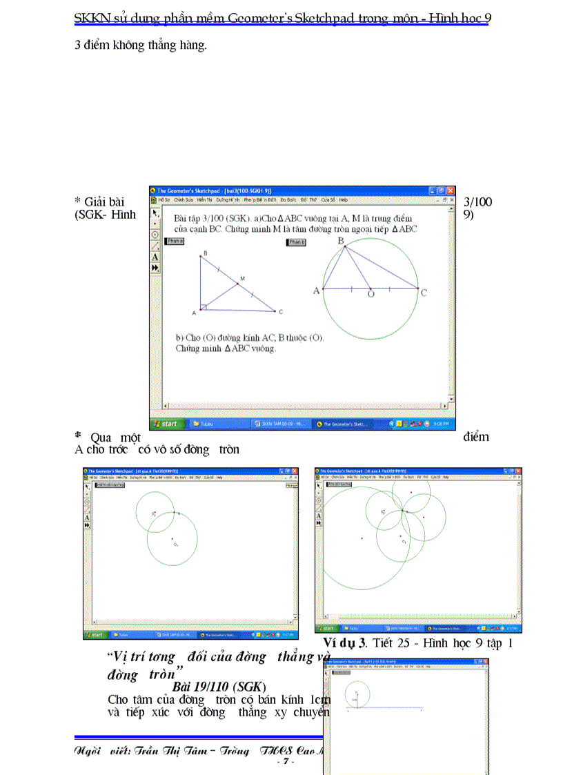 image for page Su dung phan mềm Geometer Sketchpad trong môn hinh