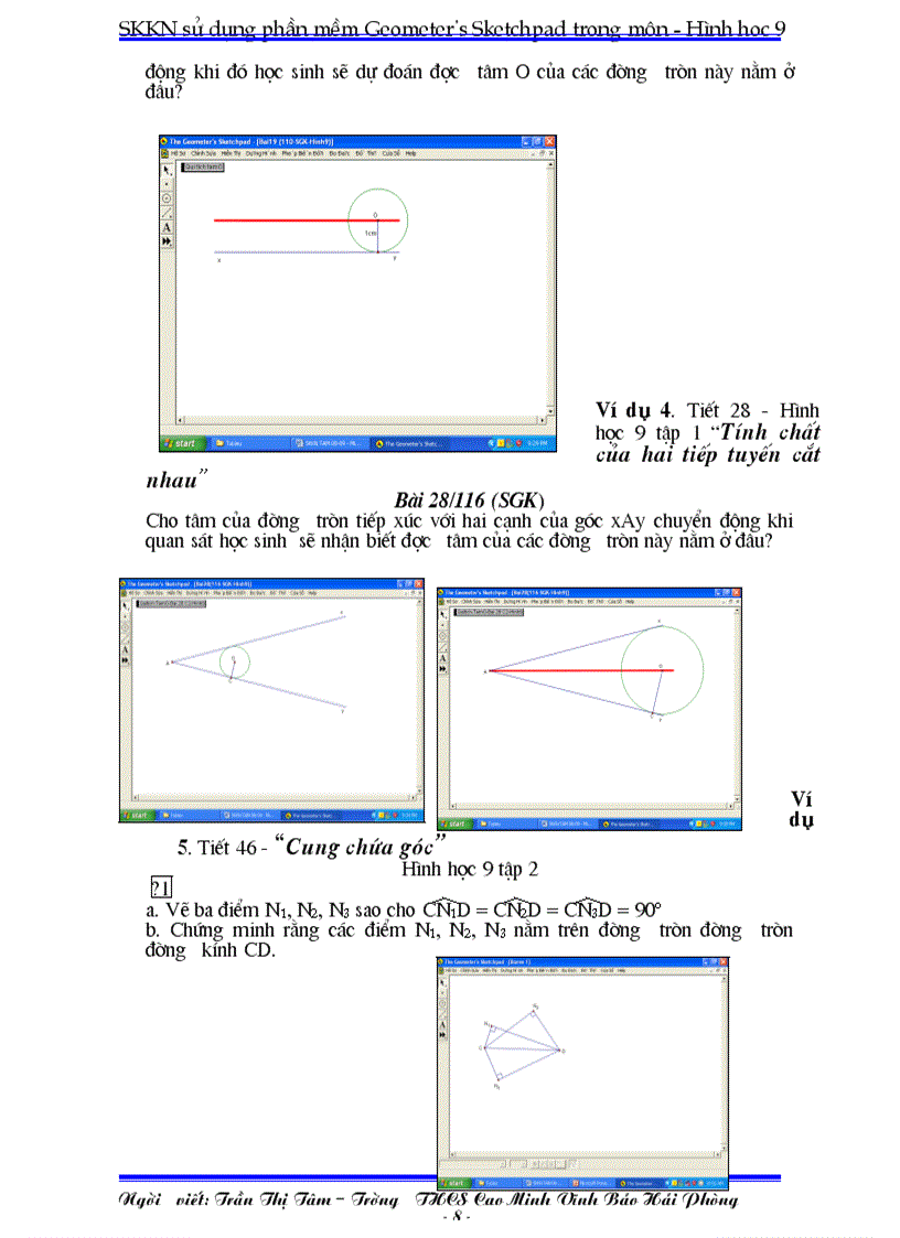 image for page Su dung phan mềm Geometer Sketchpad trong môn hinh
