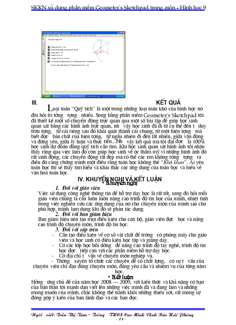 image for page Su dung phan mềm Geometer Sketchpad trong môn hinh