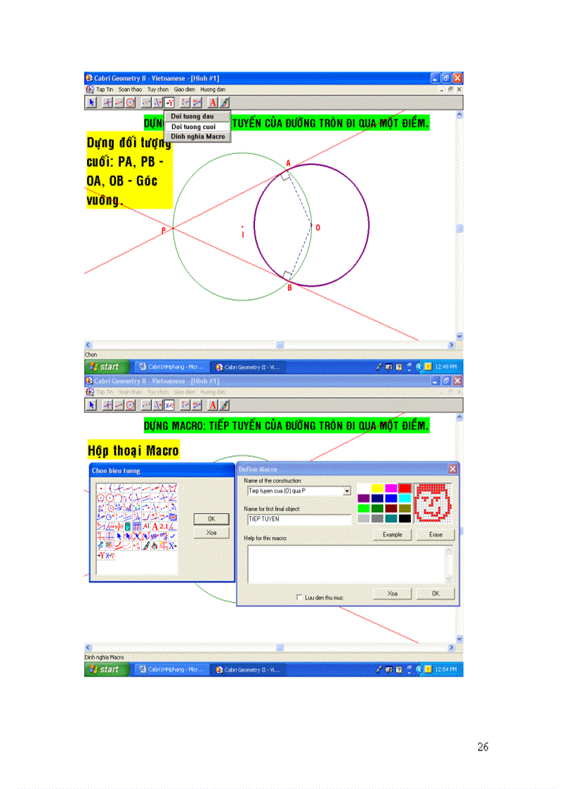 image for page Su dung phan memCABRI