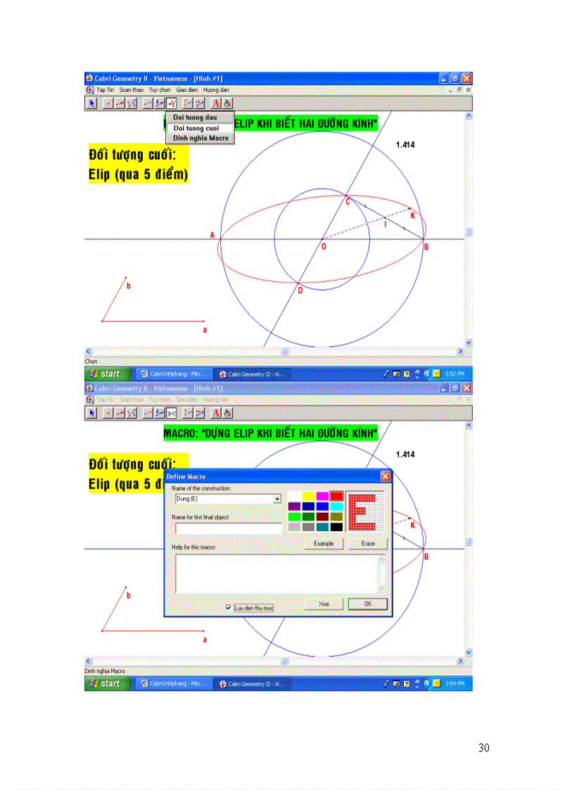 image for page Su dung phan memCABRI