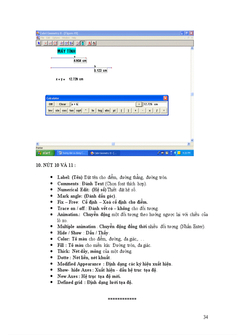 image for page Su dung phan memCABRI