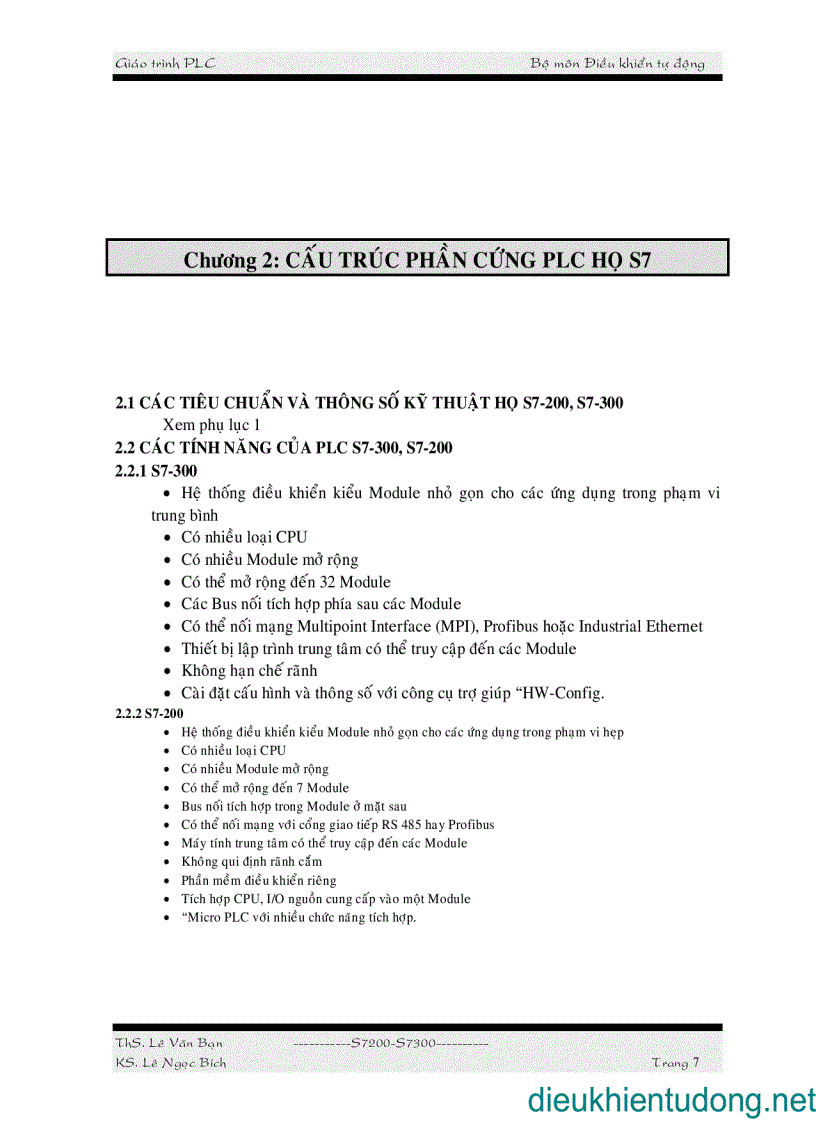 image for page Sử dụng PLC S7 200