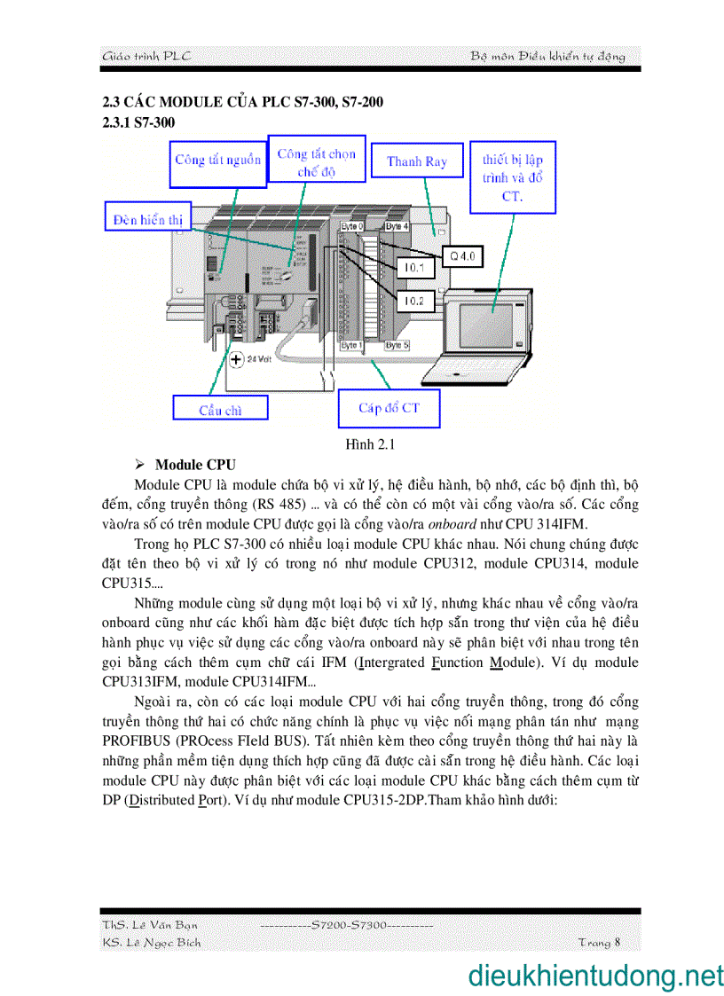 image for page Sử dụng PLC S7 200