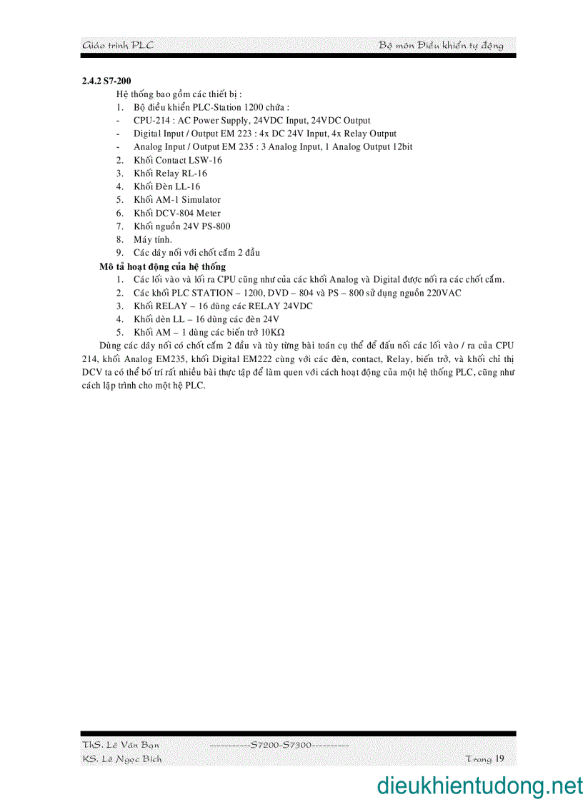 image for page Sử dụng PLC S7 200