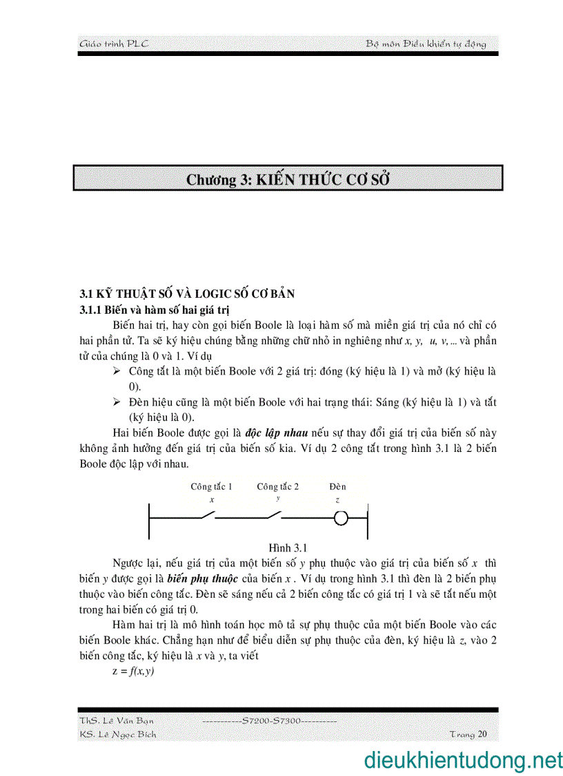image for page Sử dụng PLC S7 200