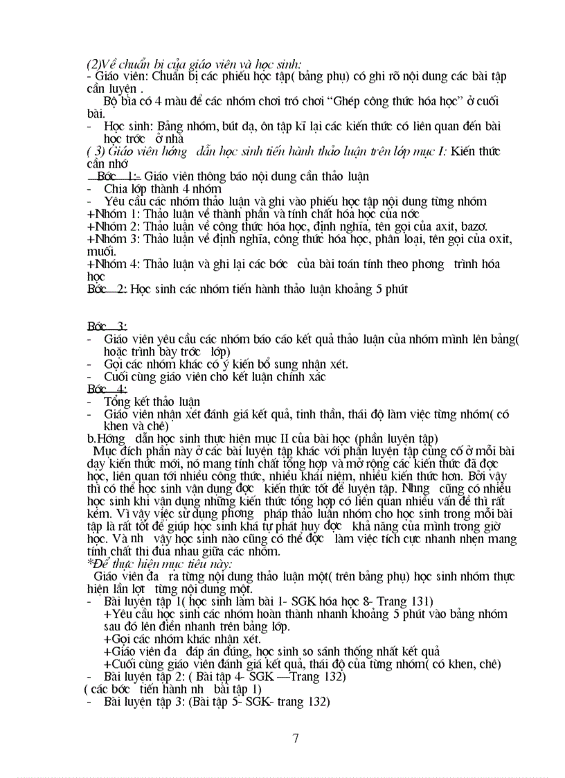 image for page Sử dụng PP thảo luận nhóm để dạy học môn Hóa học 8