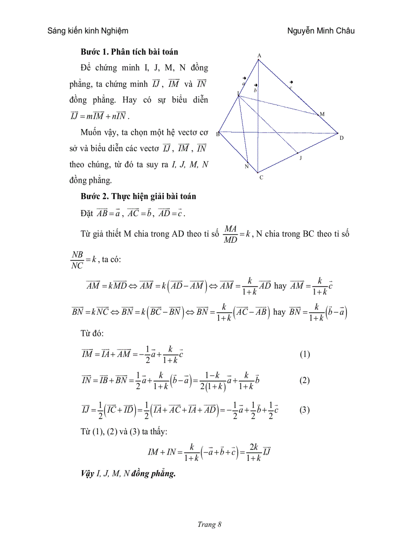 image for page Sử dụng vectơ trong giải toán hình học không gian
