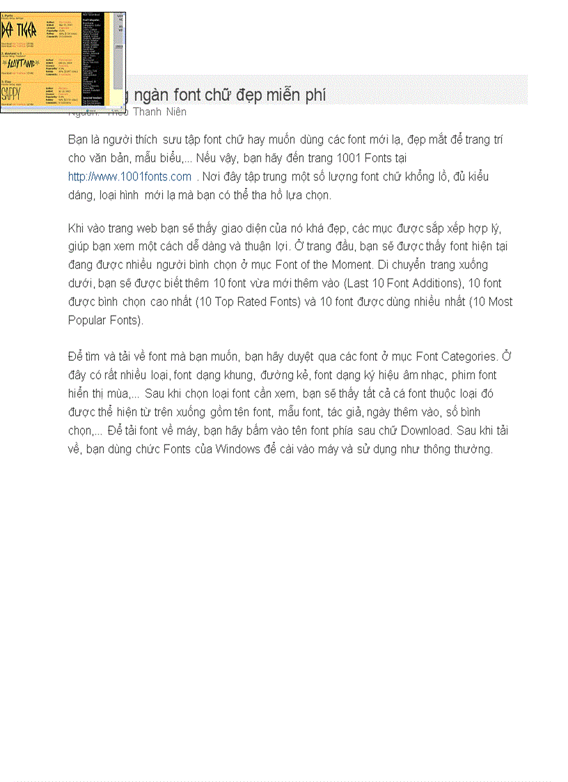 image for page Tải hàng ngàn font chữ đẹp miễn phí