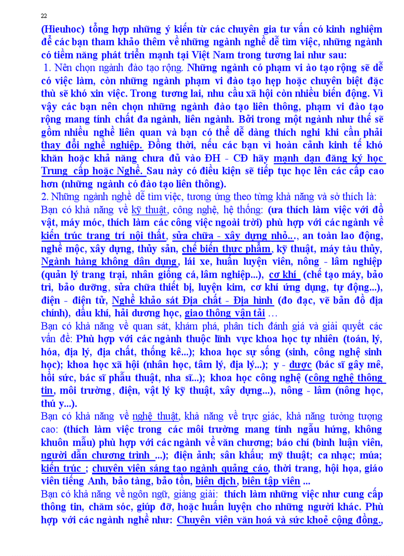 image for page Tài liệi hướng dẫn Giúp bạn chọn trường ngành thi vào CĐ Đại học dễ hơn