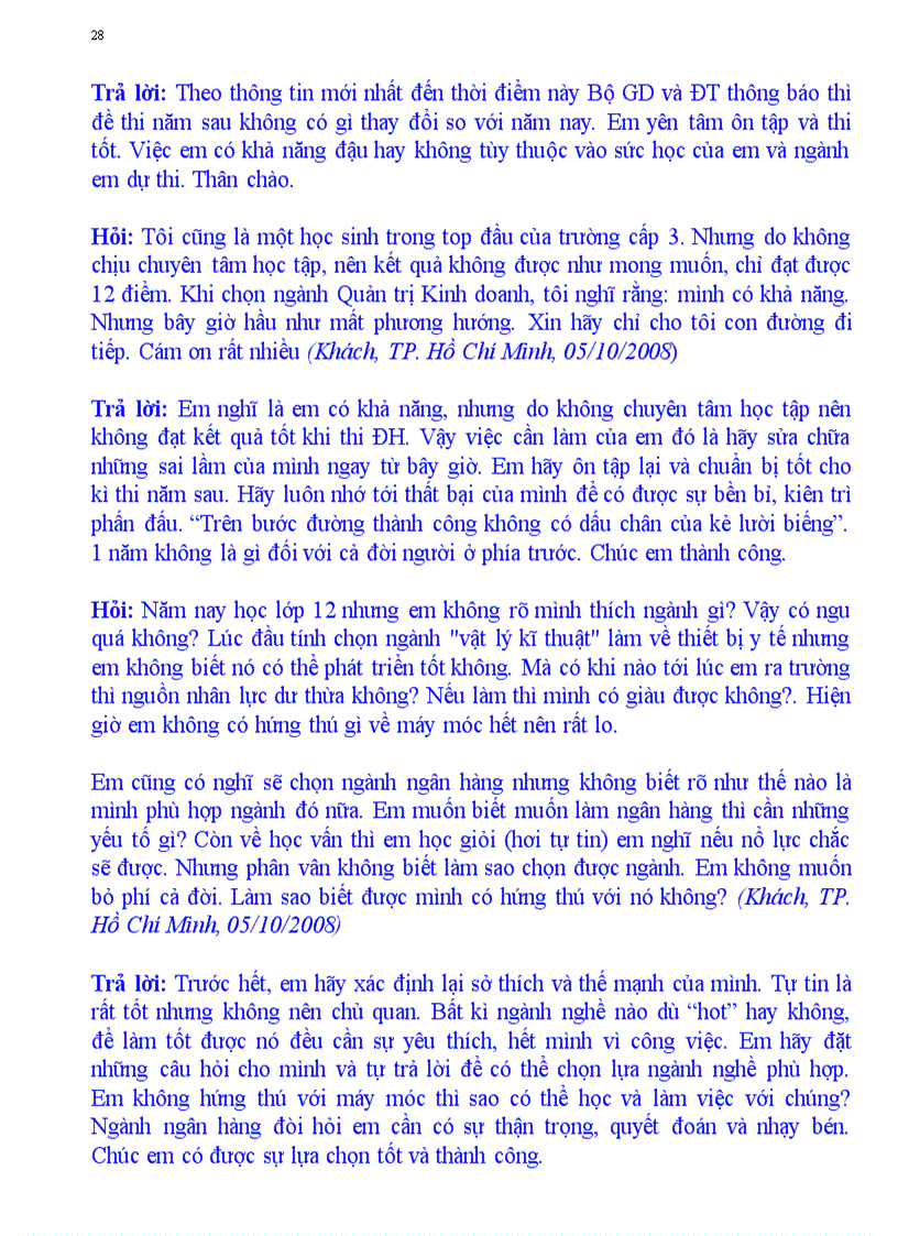 image for page Tài liệi hướng dẫn Giúp bạn chọn trường ngành thi vào CĐ Đại học dễ hơn