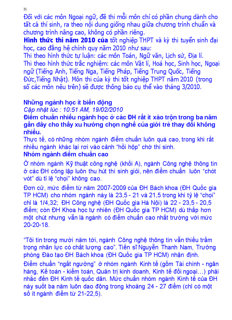 image for page Tài liệi hướng dẫn Giúp bạn chọn trường ngành thi vào CĐ Đại học dễ hơn