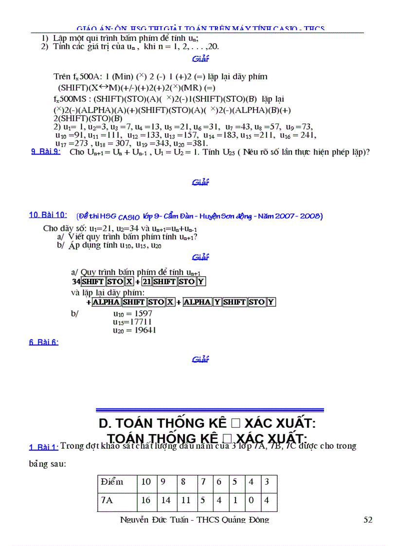 image for page Tài liệu bồi dưỡng CASIO