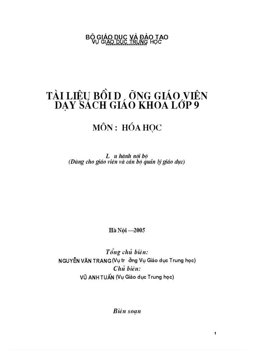 image for page Tài liệu bồi dưỡng Gv thay sách 9