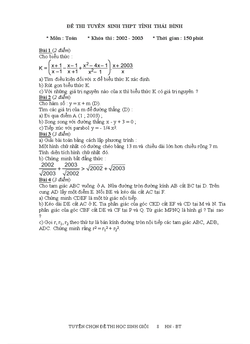 image for page Tài liệu Bồi dưỡng HSG Toán