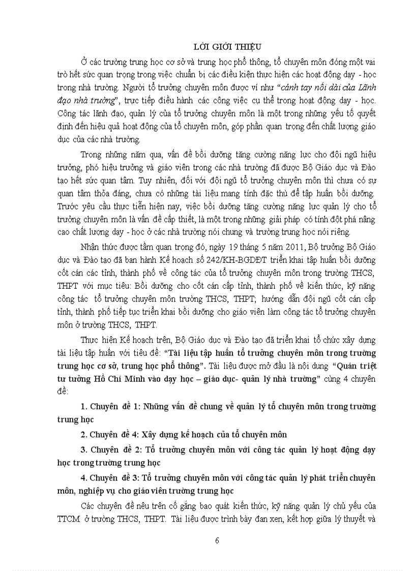 image for page Tài liệu bồi dưỡng Tổ trưởng chuyên môn