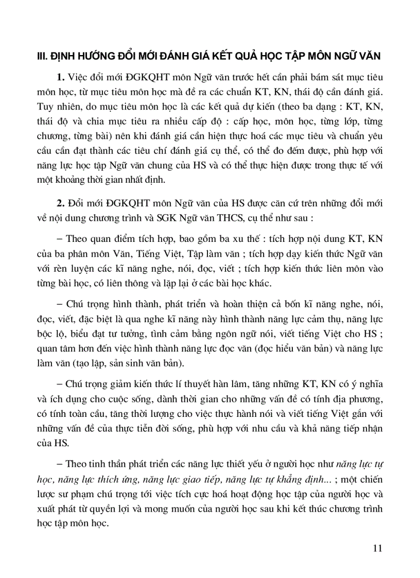 image for page Tài liệu đổi mới đánh giá môn ngư vănTHCS