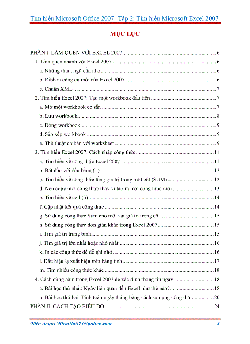 image for page Tài liệu học Excel 2007