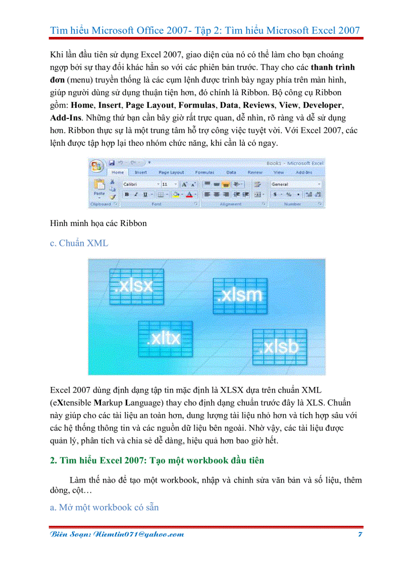 image for page Tài liệu học Excel 2007