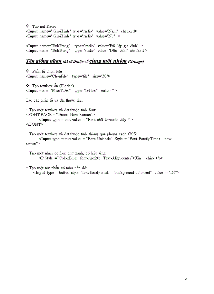 image for page Tai lieu huong dan lap trinh Web bang HTML va JavaScript