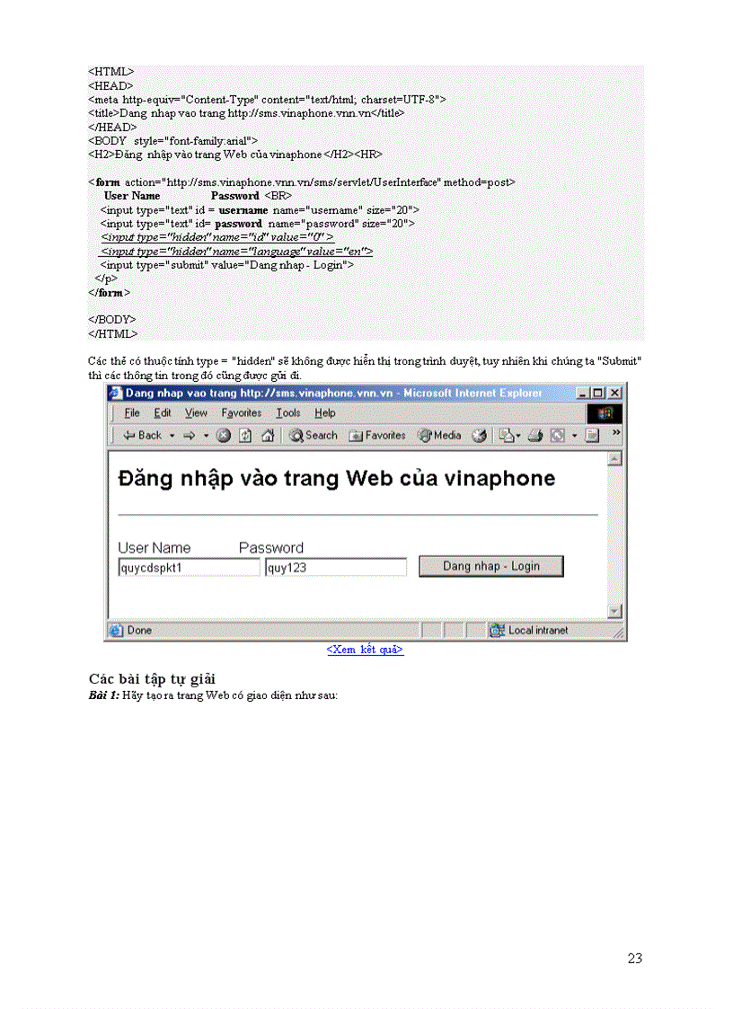 image for page Tai lieu huong dan lap trinh Web bang HTML va JavaScript