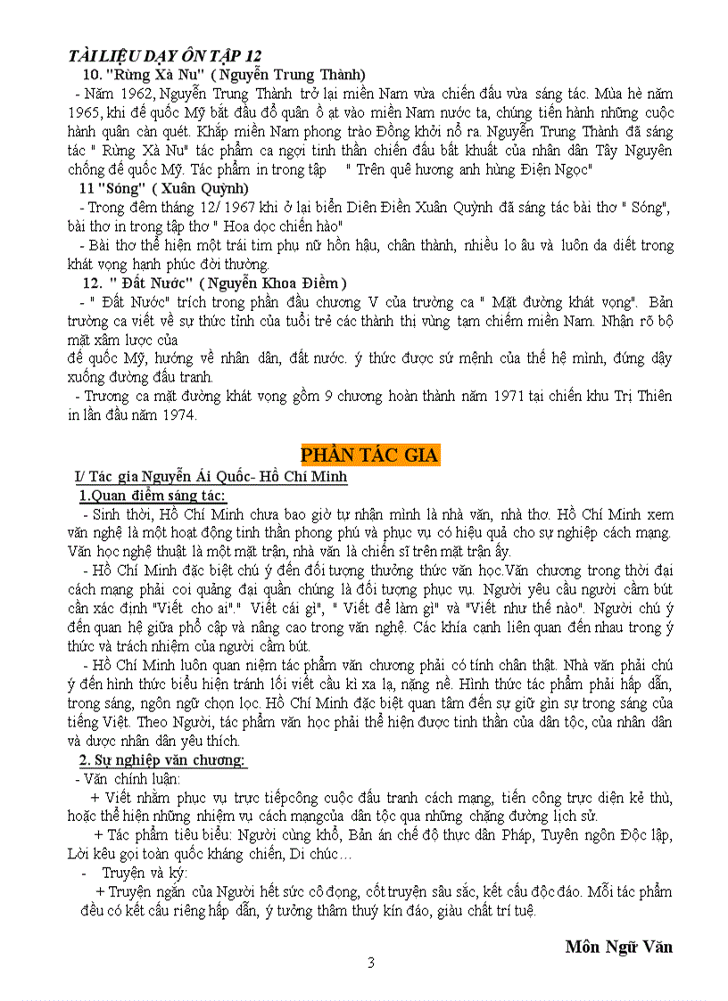 image for page Tài liệu hướng dẫn ôn tập Ngữ văn 12 Tham khảo