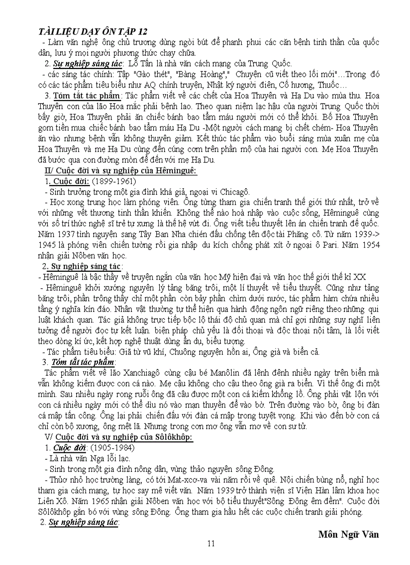 image for page Tài liệu hướng dẫn ôn tập Ngữ văn 12 Tham khảo