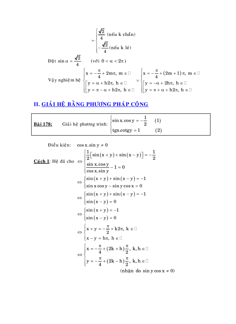 image for page Tài liệu hướng dẫn ôn thi phần lượng giác chương 9