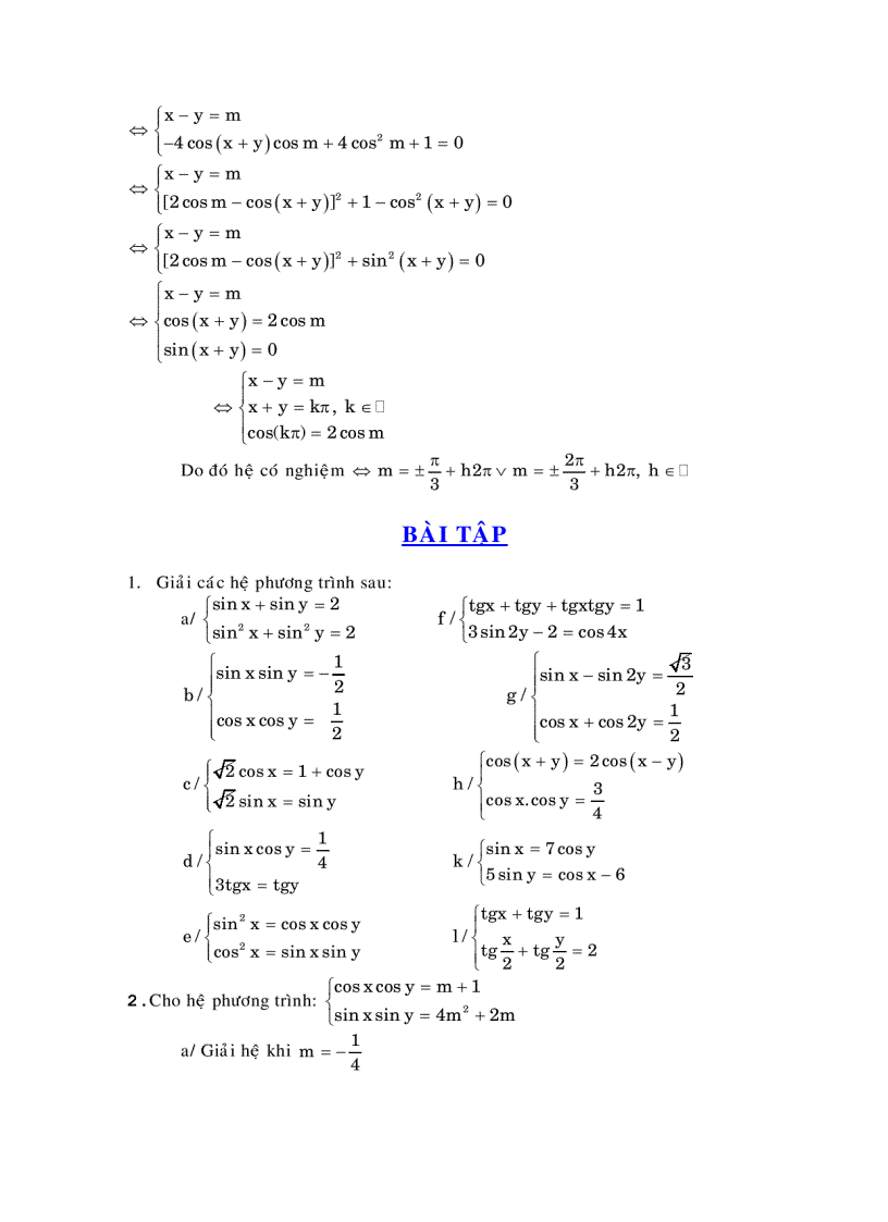 image for page Tài liệu hướng dẫn ôn thi phần lượng giác chương 9
