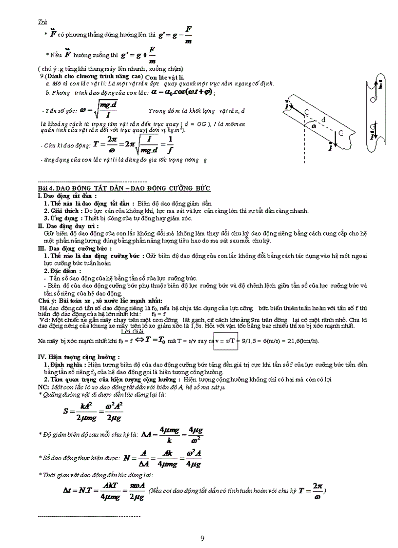 image for page Tài liệu hướng dẫn ôn thi tnpt đại học môn vật lý