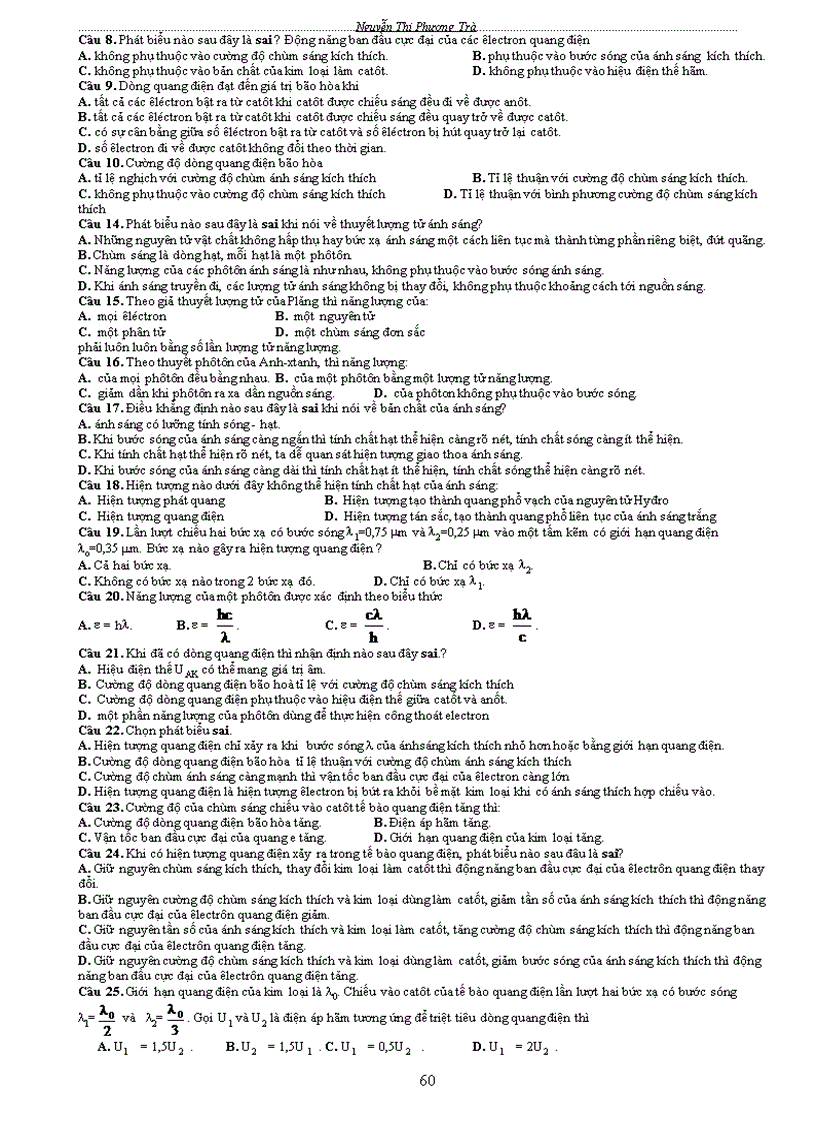 image for page Tài liệu hướng dẫn ôn thi tnpt đại học môn vật lý