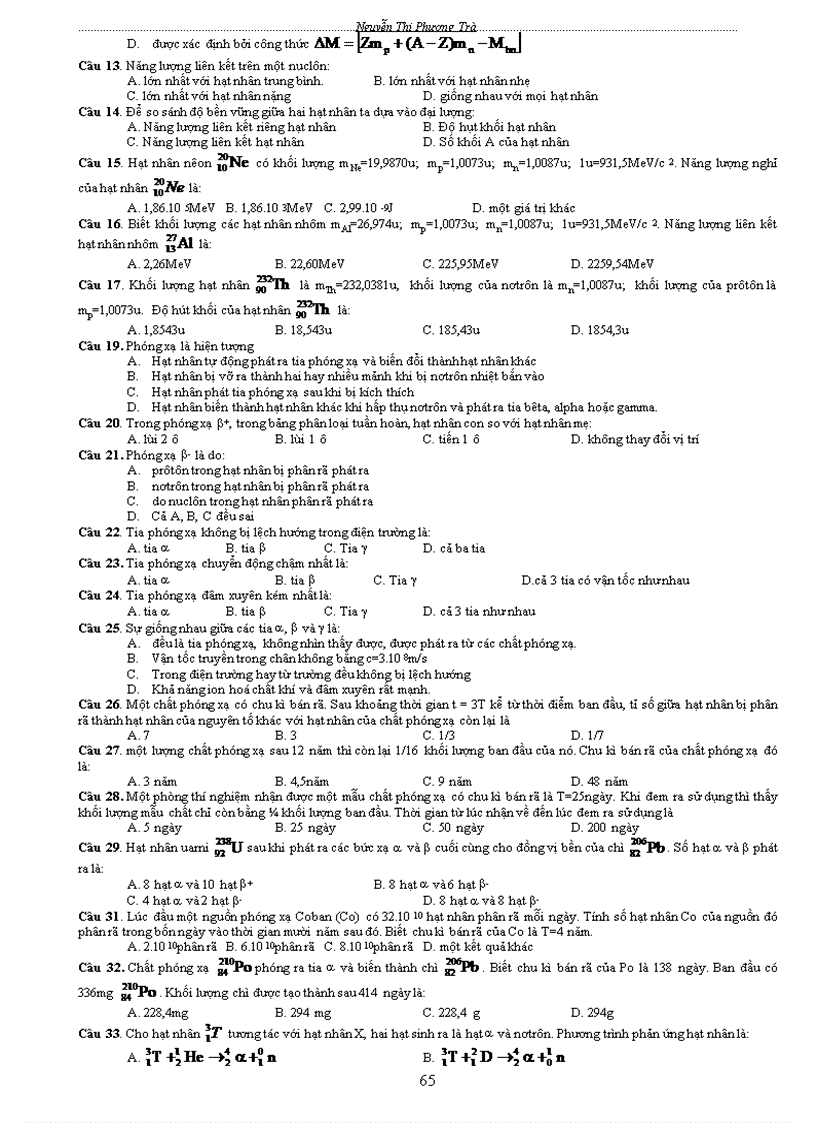 image for page Tài liệu hướng dẫn ôn thi tnpt đại học môn vật lý