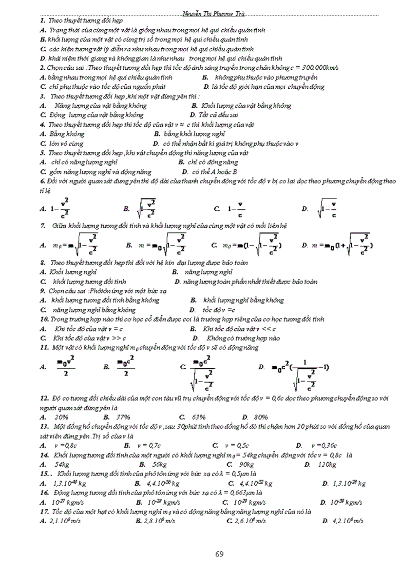 image for page Tài liệu hướng dẫn ôn thi tnpt đại học môn vật lý