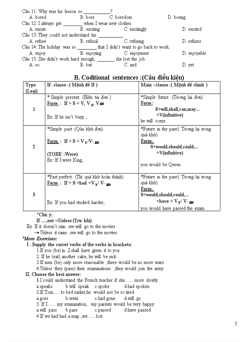 Tài liệu ôn thi TN 12