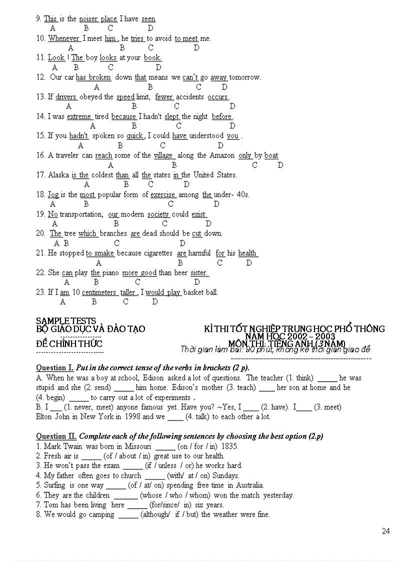 image for page Tài liệu ôn thi TN 12