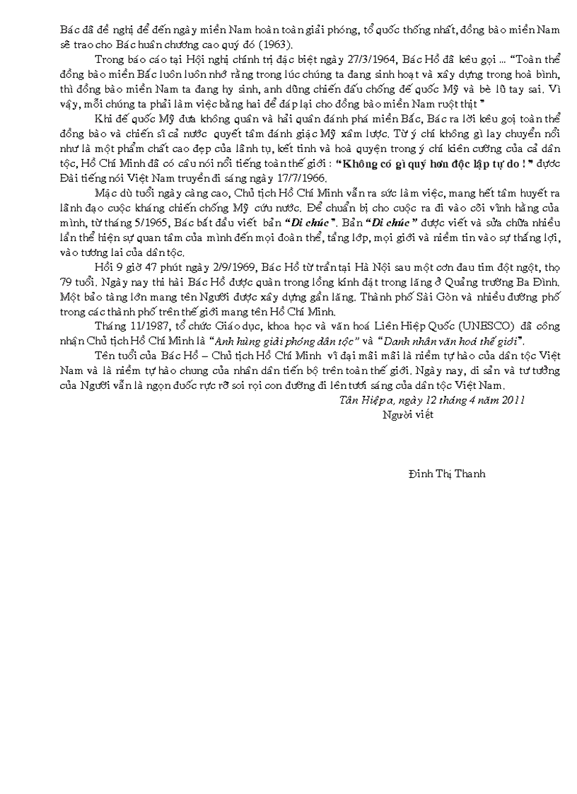 image for page Tài liệu sinh hoạt kỷ niệm 121 năm Ngày sinh của Chủ tịch Hồ Chí Minh