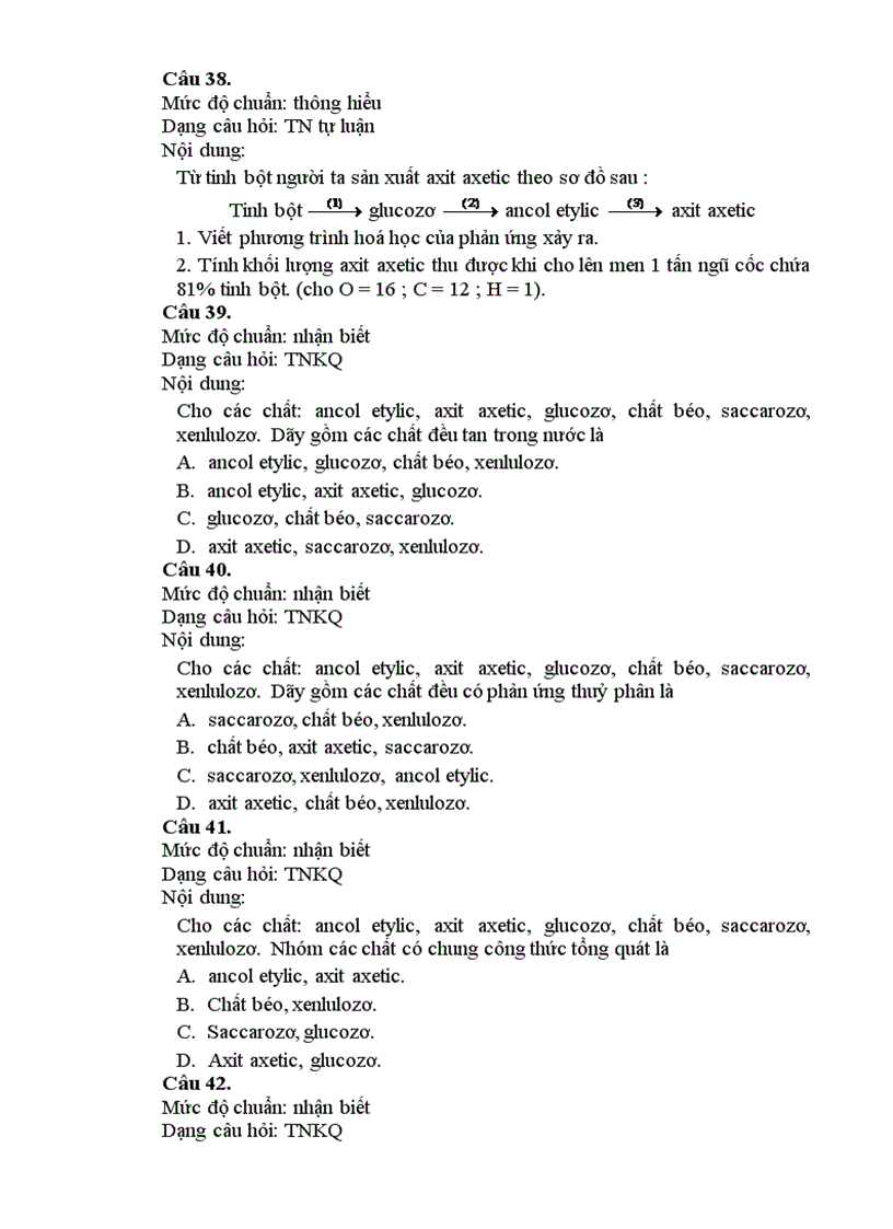 image for page Tài liệu tập huấn ra đề kiểm tra môn hóa
