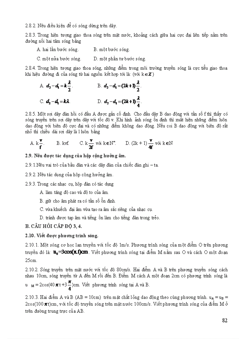 image for page Tài liệu tập huấn ra đề môn lý