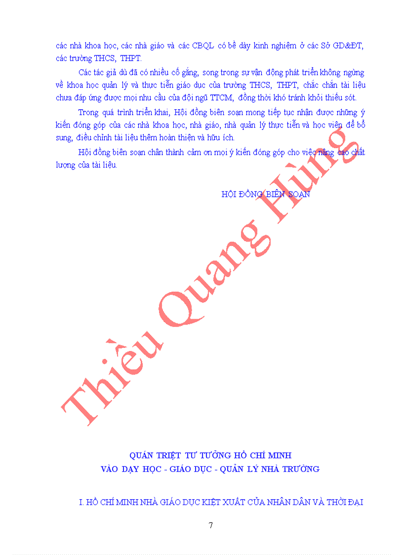 image for page Tai lieu tap huan TTCM THCS THPT 2011