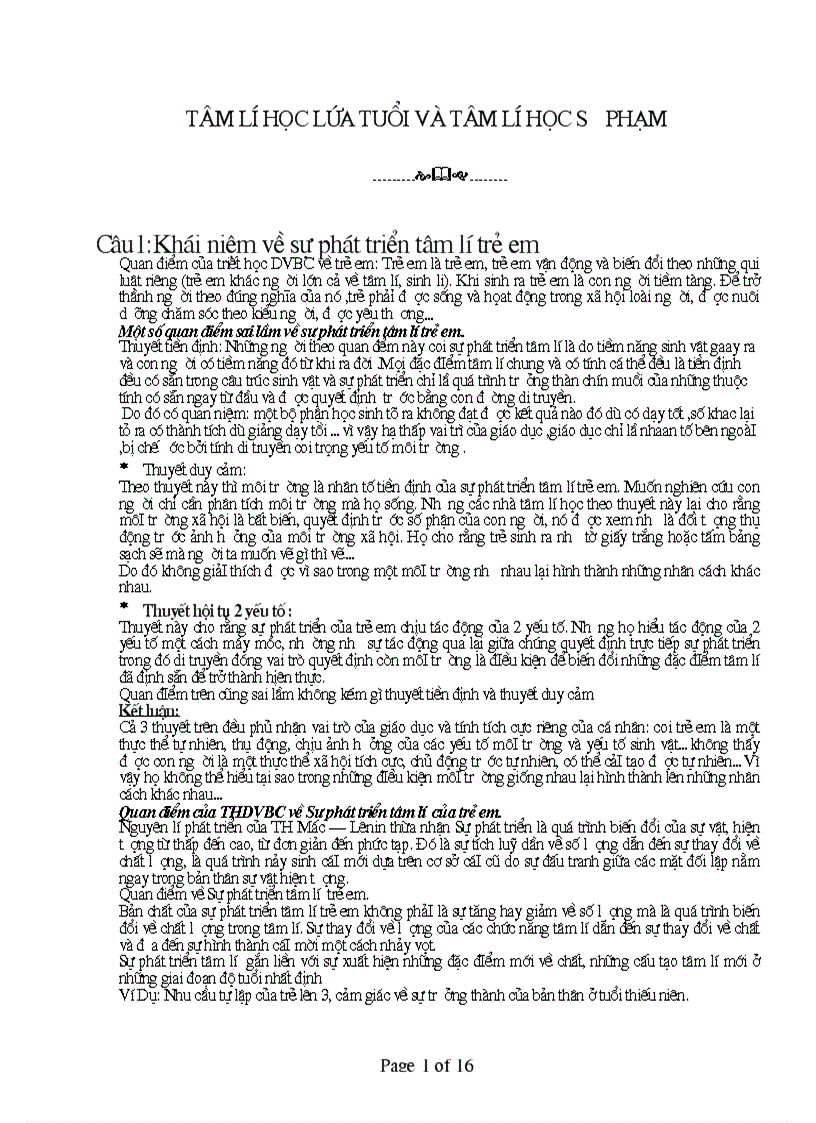 image for page Tài liệu về tâm lý học lứa tuổi