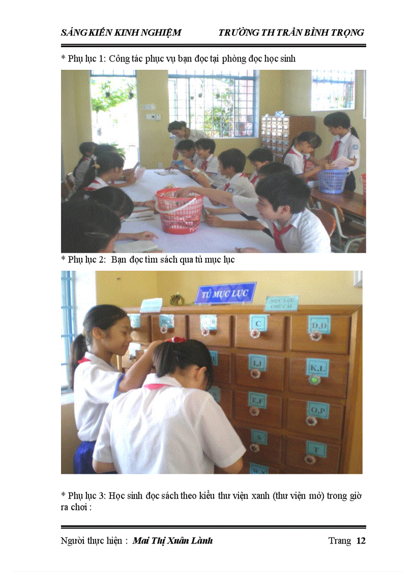 image for page Tầm quan trọng của việc bổ sung vốn tài liệu sách báo trong thư viện trường TH Trần Bình Trọng