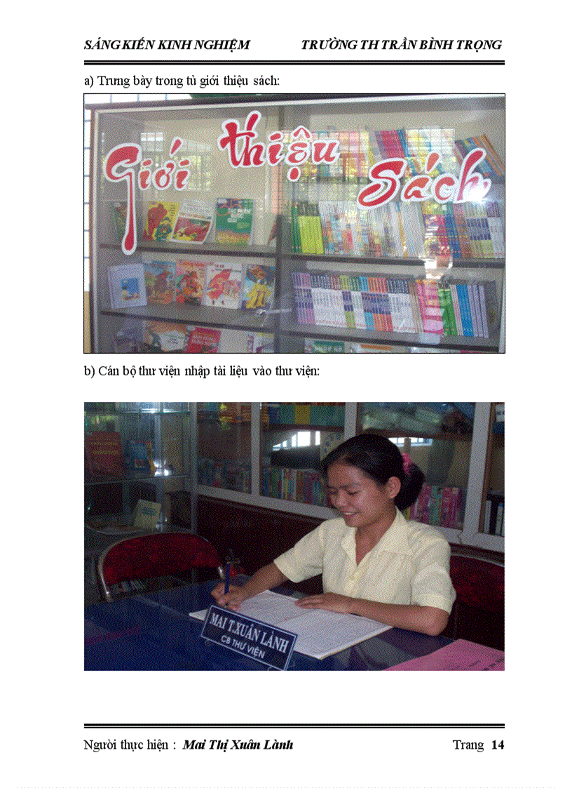 image for page Tầm quan trọng của việc bổ sung vốn tài liệu sách báo trong thư viện trường TH Trần Bình Trọng