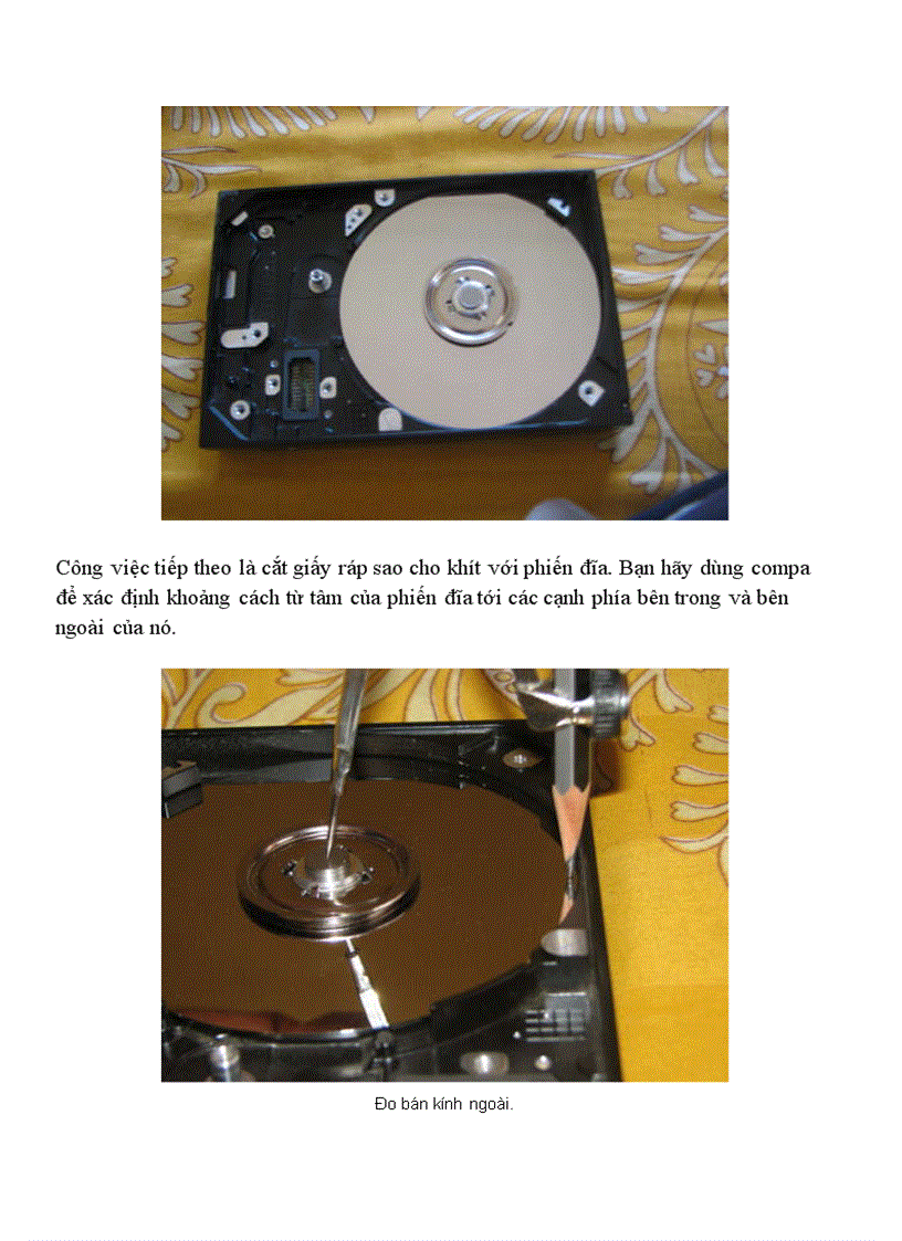 image for page Tận dụng ổ cứng hỏng làm máy gọt bút chì