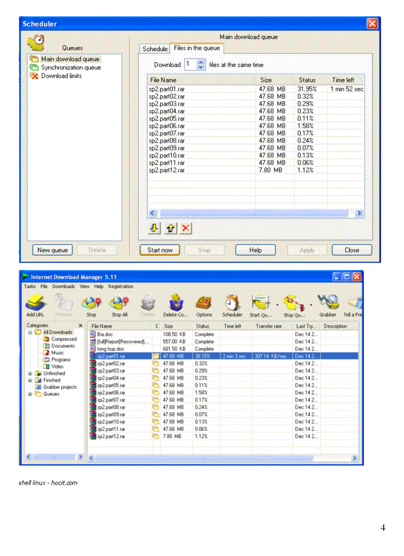 image for page Tăng tốc download trong IDM doc