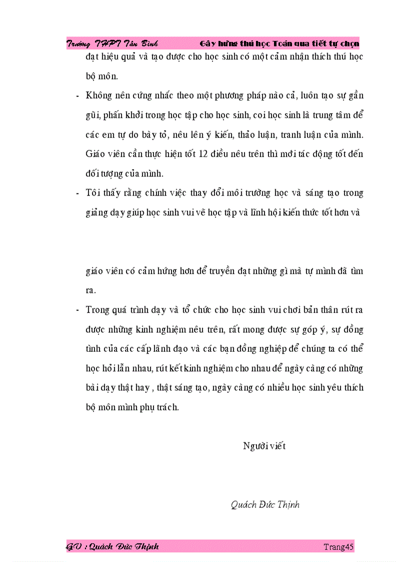 image for page Tạo hứng thú học toán qua tiết tự chọn