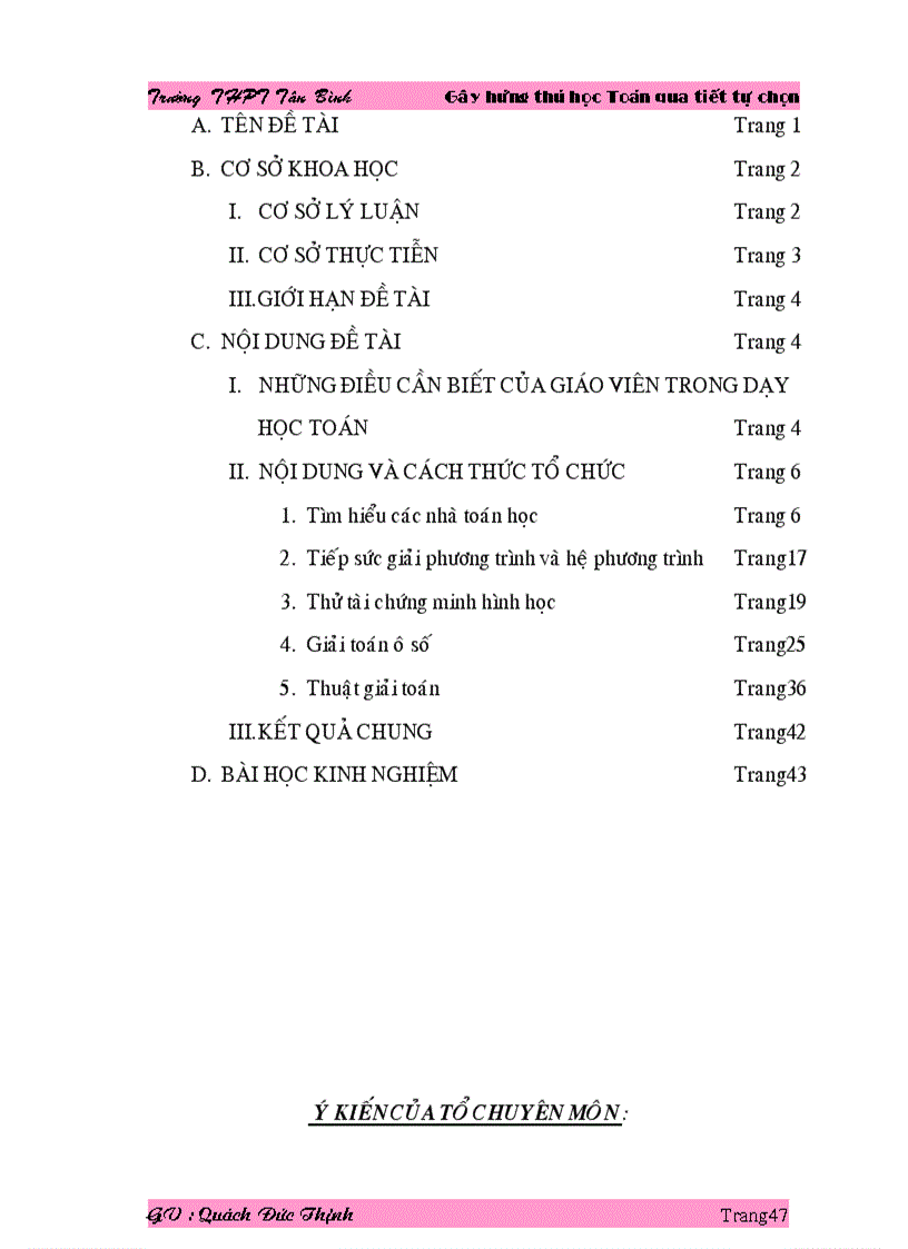 image for page Tạo hứng thú học toán qua tiết tự chọn