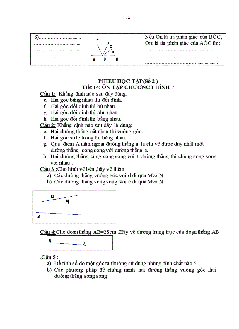 image for page Tạo hứng thú trong tiết ôn tập chương hình học 6 7