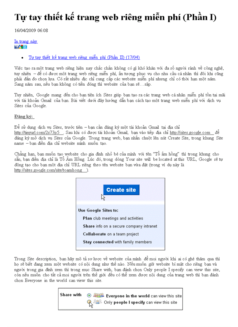 image for page Tao trang wep rieng