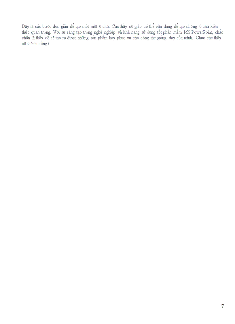 image for page Tạo trò chơi ô chữ bằng PowerPoint