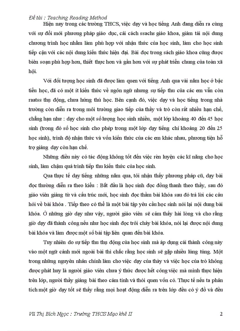 image for page Teaching Reading Method